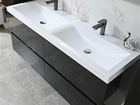 2-persoons badkamermeubel 120 cm natural hout decor - incl. kranen - afbeelding 27 van  56