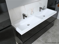 2-persoons badkamermeubel 120 cm natural hout decor - incl. kranen - afbeelding 30 van  56