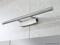 2-persoons badkamermeubel 145 cm licht hout decor - incl. kranen - afbeelding 3 van  12