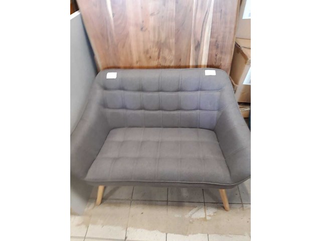 2 persoons bankje linnen, grey, 2025 - afbeelding 1 van  2