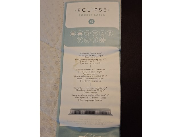 2-persoons boxspring met 2x matras en hoofdbord o.a. van landschoot - afbeelding 9 van  11