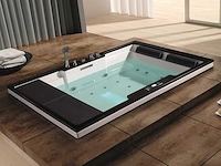 2 persoons inbouw massagebad - glans wit