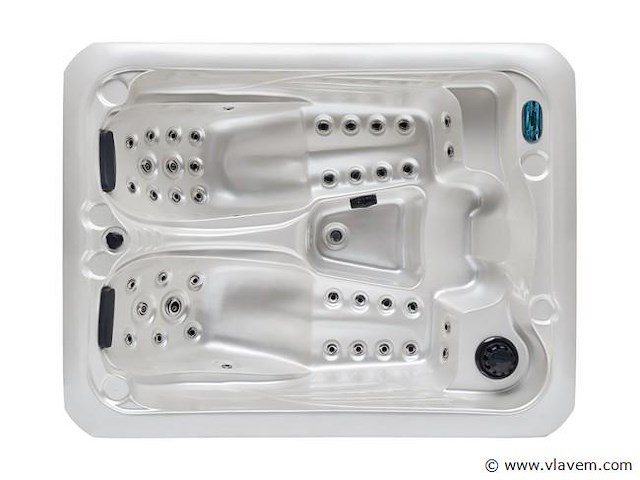 2 persoons outdoor spa 220x170x90,5 cm - wit bad/witte skirt - afbeelding 6 van  10