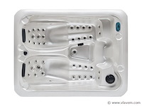 2 persoons outdoor spa 220x170x90,5 cm - wit bad/witte skirt - afbeelding 6 van  10