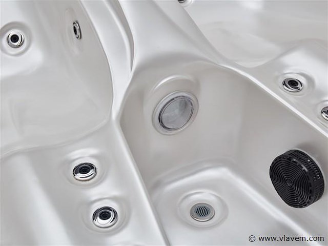 2 persoons outdoor spa 220x170x90,5 cm - wit bad/witte skirt - afbeelding 8 van  10