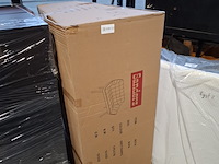 2 persoons scandinavisch bankje linnen, grijs, 2025 - afbeelding 2 van  2