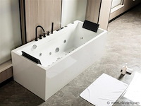 2 persoons whirlpool massagebad - half vrijstaand 180x75cm - afbeelding 2 van  8