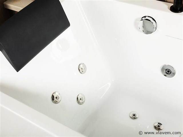 2 persoons whirlpool massagebad - half vrijstaand 180x75cm - afbeelding 4 van  8