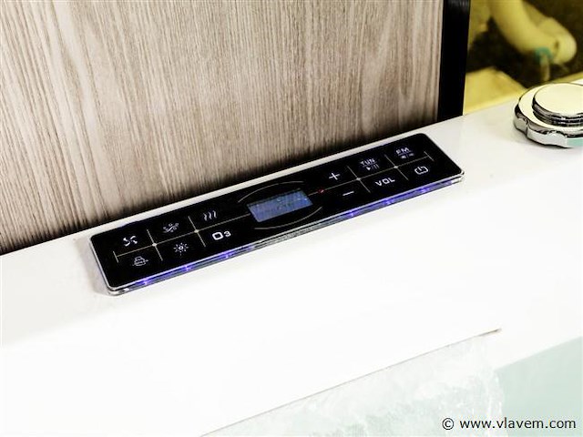 2 persoons whirlpool massagebad - half vrijstaand 180x75cm - afbeelding 6 van  8