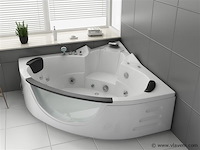 2 persoons whirlpool massagebad - wit - hoekbad - 152x152x62cm - afbeelding 1 van  9