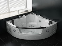 2 persoons whirlpool massagebad met heater - hoekbad 172.5x172.5cm - afbeelding 1 van  5