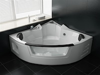 2 persoons whirlpool massagebad wit - hoekbad 172.5x172.5cm - afbeelding 3 van  12
