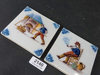 2 porseleinen tegels - afbeelding 2 van  5