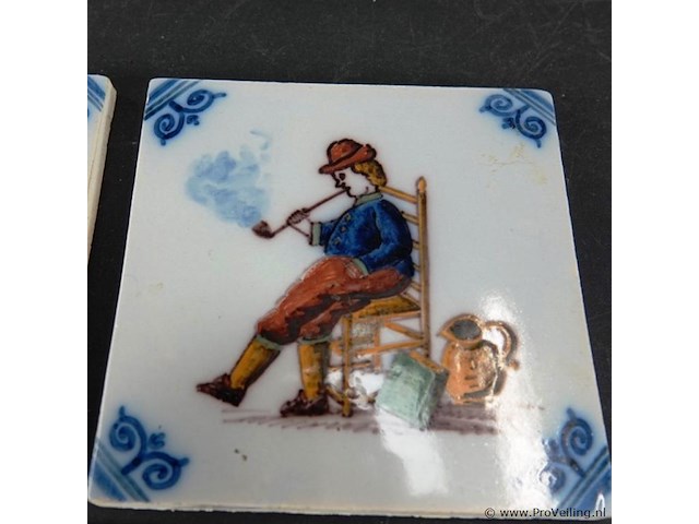2 porseleinen tegels - afbeelding 4 van  5