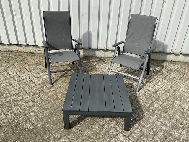 2 recliners met uitklapbare bijzettafel - afbeelding 1 van  1