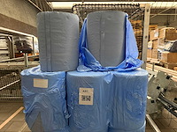 2 rollen industrierol verlijmd blauw 3-laags 36 cm (2 x rol 180 meter in folie) (10x) - afbeelding 1 van  7