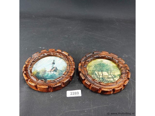 2 ronde lijstjes - afbeelding 1 van  5