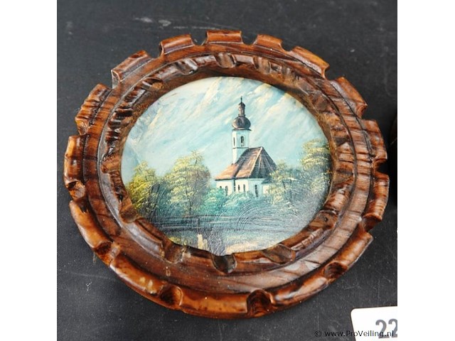 2 ronde lijstjes - afbeelding 3 van  5