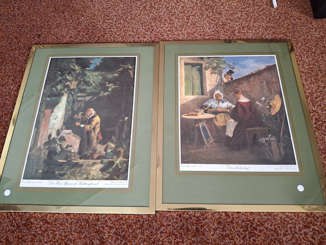 2 schilderijen 43 x 35 cm - afbeelding 3 van  3