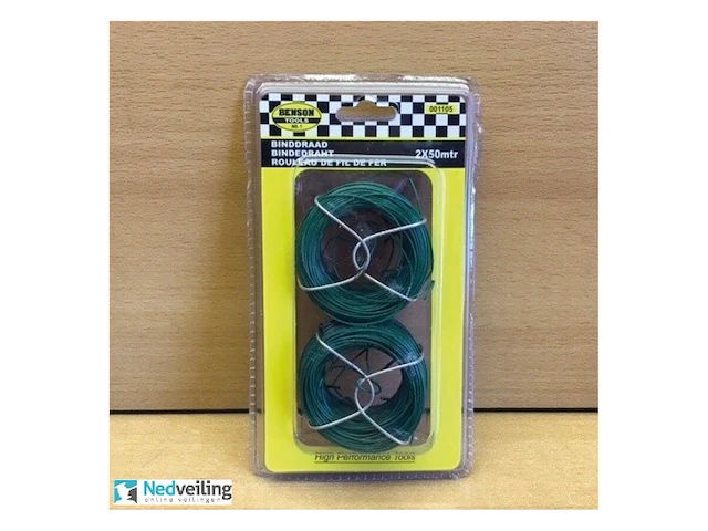 2 sets benson binddraad groen 2x 40 meter wvp € 2,89 - afbeelding 1 van  3