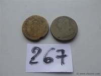 2 sols lodewijk xvi ca. 1792 (2 stuks)