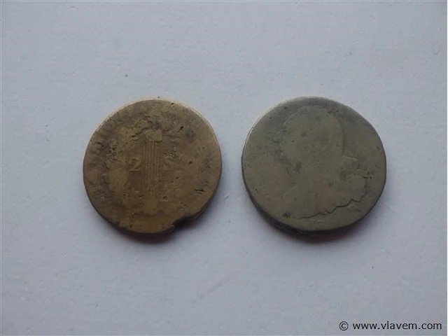 2 sols lodewijk xvi ca. 1792 (2 stuks) - afbeelding 2 van  4
