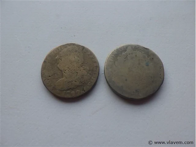 2 sols lodewijk xvi ca. 1792 (2 stuks) - afbeelding 4 van  4