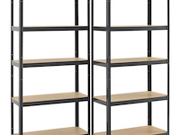 2 stellingkast / opslagrek basic 180 x 90 x 40 cm - afbeelding 1 van  20