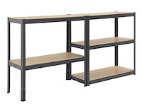 2 stellingkast / opslagrek basic 180 x 90 x 40 cm - afbeelding 9 van  20