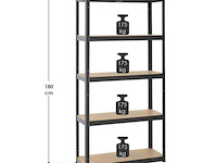 2 stellingkast / opslagrek basic 180 x 90 x 40 cm - afbeelding 4 van  20