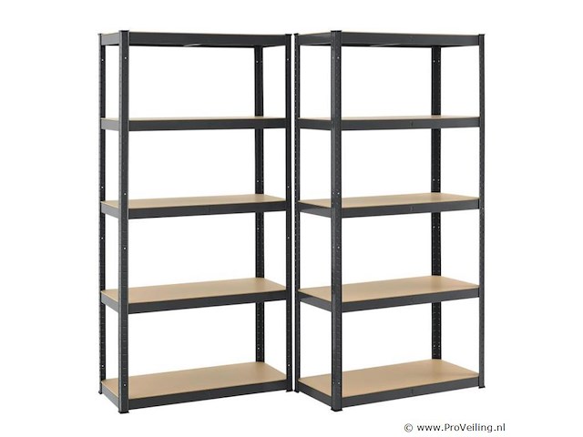 2 stellingkast / opslagrek basic 180 x 90 x 40 cm - afbeelding 1 van  20