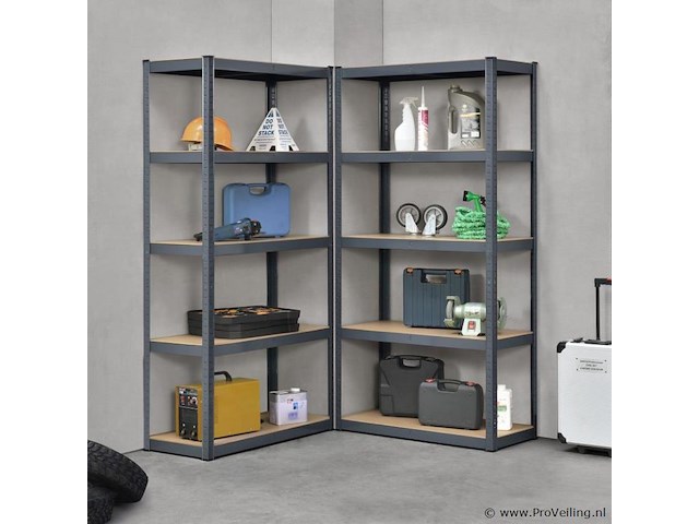 2 stellingkast / opslagrek basic 180 x 90 x 40 cm - afbeelding 12 van  20