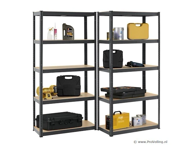2 stellingkast / opslagrek basic 180 x 90 x 40 cm - afbeelding 7 van  20