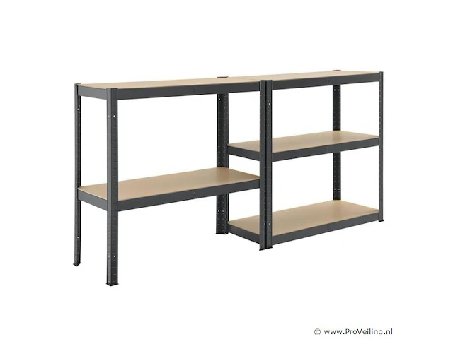 2 stellingkast / opslagrek basic 180 x 90 x 40 cm - afbeelding 9 van  20