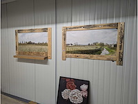 2 stuks poster schilderij met frame - afbeelding 1 van  1