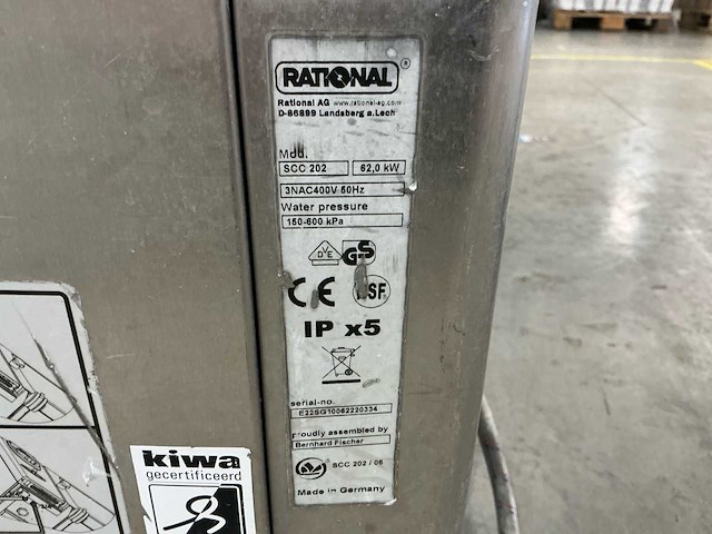 2 stuks rational scc 202 combi-steamers (defect) - afbeelding 5 van  9