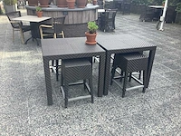 2 tafels met 8 krukken - terrace set (2x)