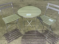 2 terrasstoelen en 1 tafel - afbeelding 1 van  4