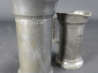 2 tinnen maatbekers - afbeelding 3 van  5