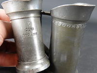 2 tinnen maatbekers - afbeelding 4 van  5