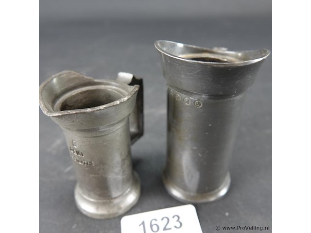 2 tinnen maatkannen - afbeelding 2 van  5