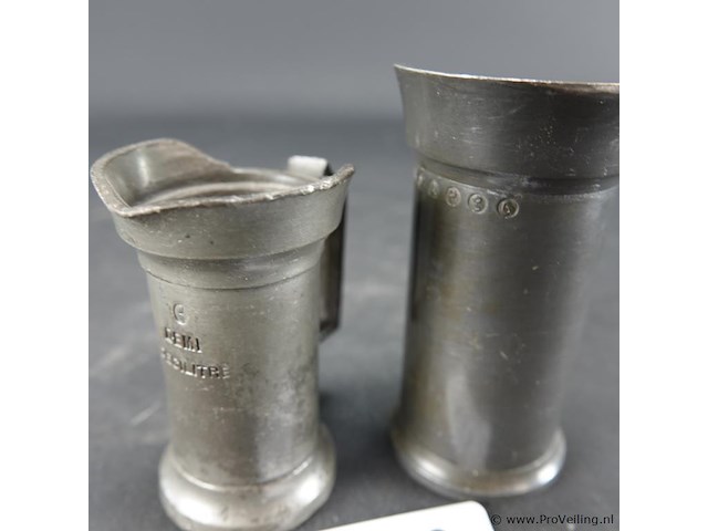 2 tinnen maatkannen - afbeelding 3 van  5