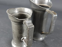 2 tinnen maatkannen - afbeelding 4 van  5