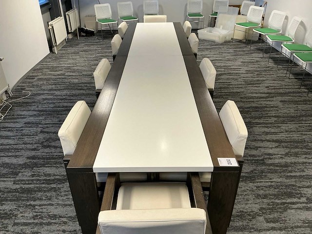 2 vergadertafels met 10 vergaderstoelen - afbeelding 2 van  6