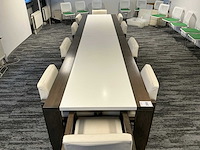 2 vergadertafels met 10 vergaderstoelen - afbeelding 2 van  6