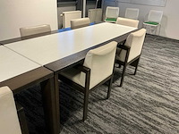2 vergadertafels met 10 vergaderstoelen - afbeelding 4 van  6
