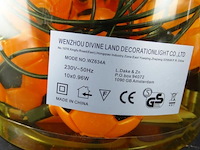 2 verpakkingen oranje lichtsnoeren met ballen - afbeelding 3 van  3
