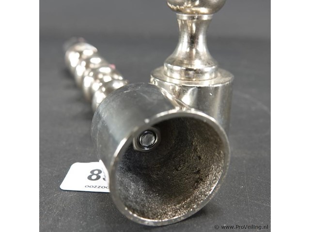 2 verzilverde kandelaren - afbeelding 5 van  5
