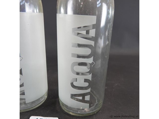 2 vintage acqua beugelflessen - afbeelding 4 van  5