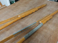 2 vintage houten okselkrukken (achselkrücken) - afbeelding 4 van  5